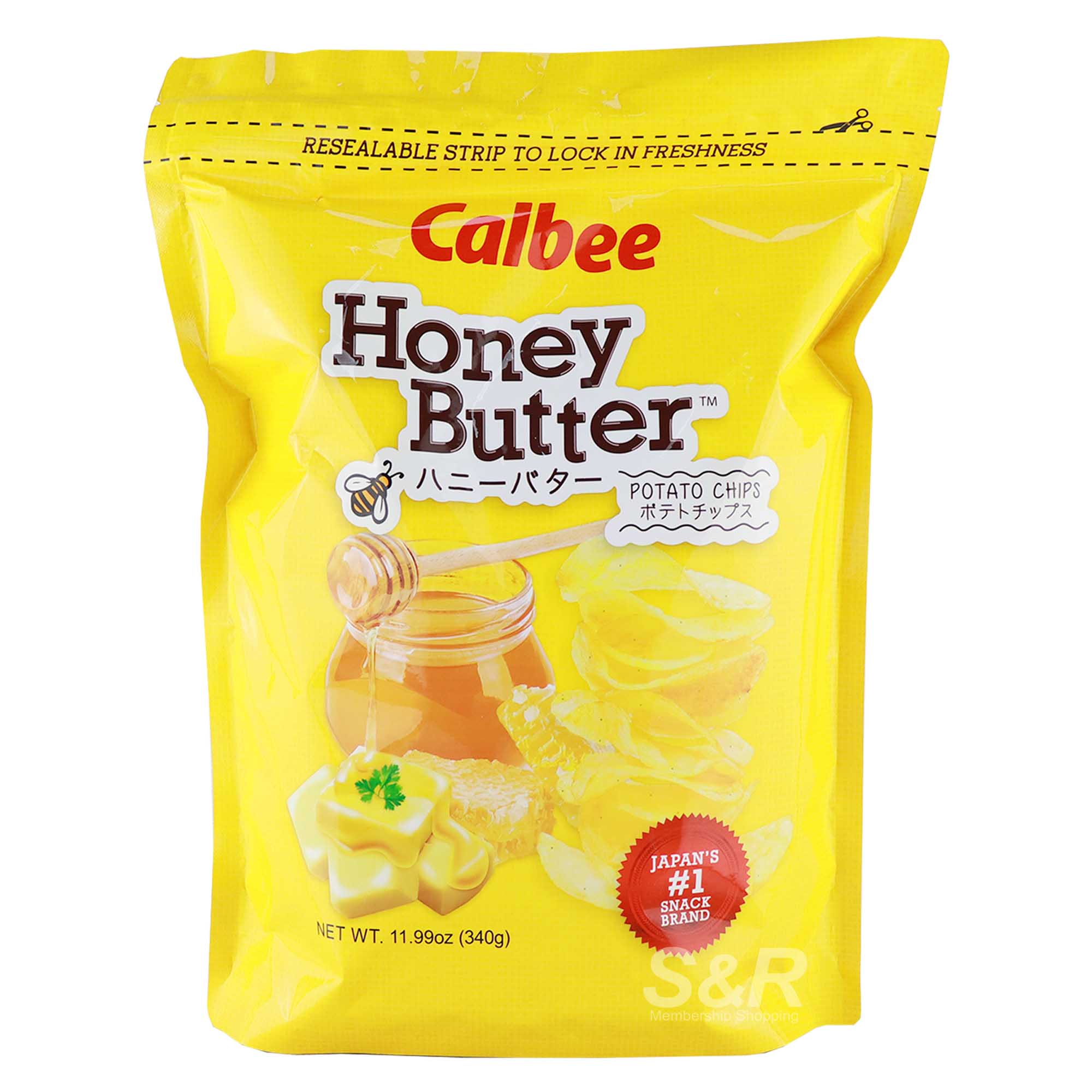 Calbee Honey Butter Potato Chips 340g
